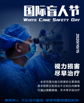 國際盲人節---年紀大了還能做白内障手術嗎(ma)?